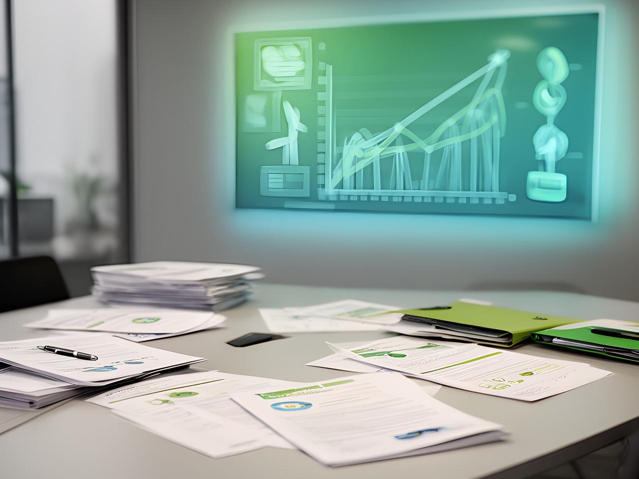 Standards diagram beside compliance documents and a factory energy board in a meeting room